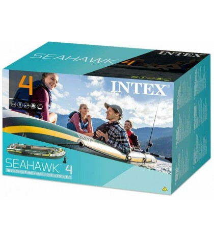 Intex 68351NP - Inflatable Boat Seahawk 4 With Oars 138 3/16x57 1/8x18 7/8in