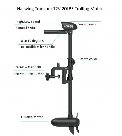 AQUOS New 8.8plus Pontoon Boat&Guardbar&Seat&Transom 20lbs motor for Fishing