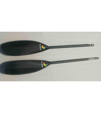 ZJ SPORT Carbon Fiber Kayak Paddle In Epic Medium Wing Blade Paddle Oval shaft
