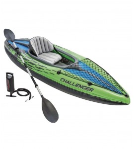New Intex 68305 Intex Challenger K1 Kayak Canoe River Lake Boat Oars Inflatable