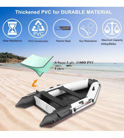 Inflatable Dinghy Boat 2 Person 10ft Fishing Tender Rafting High Quality Water