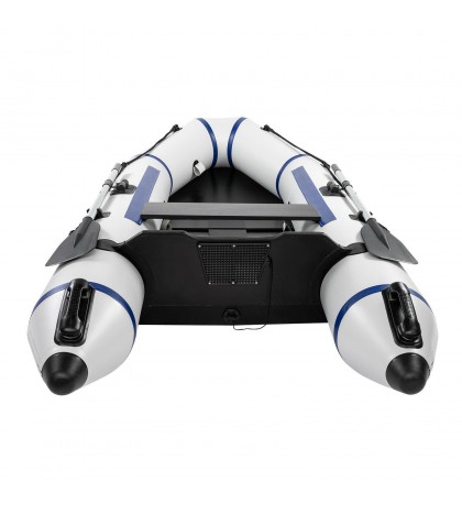 New 7.5ft Inflatable Water Sports Tender Rafting Fishing Dinghy Boat Grey White