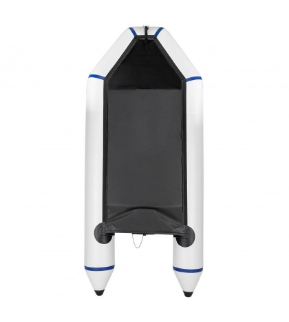 New 7.5ft Inflatable Water Sports Tender Rafting Fishing Dinghy Boat Grey White