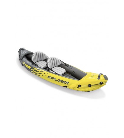 Intex Explorer K2 Kayak, 2-Person Inflatable Kayak Set with Aluminum Oars Yellow