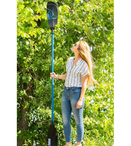 Vesta Kayak Paddle | Aluminum Shaft with Nylon Reinforced Blades | Lightweight,