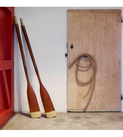 Handmade Wooden Oar Decorative Canoe Rowing Boat Paddle