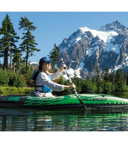 One Person Inflatable Kayak Raft Boat With Oar Hand Pump Fishing Canoe New