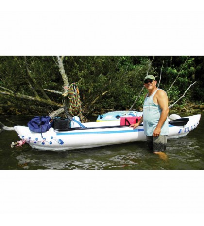 Sea Eagle 370 Pro Inflatable Kayak w/ NRS Adult Large Life Vest (2 Pack)
