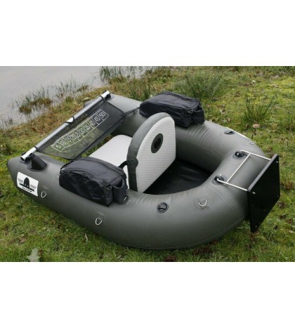 Inflatable 0.7mm PVC Floating Fishing Wader Belly Boat Raft W/ Motor Board NEW