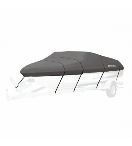 Classic Accessories 88928 Gray Stormpro Boat Cover for Bass Boats up to 90-Inch