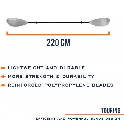 Carlisle Magic Plus Kayak Paddle (Sunrise, 220 cm)
