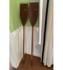 Vintage Kayak Paddle FOLBOT piece wood Charleston SC wooden cabin cottage decor