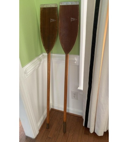 Vintage Kayak Paddle FOLBOT piece wood Charleston SC wooden cabin cottage decor