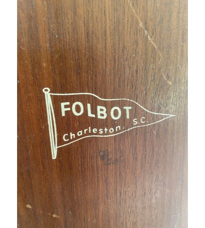 Vintage Kayak Paddle FOLBOT piece wood Charleston SC wooden cabin cottage decor