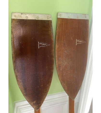 Vintage Kayak Paddle FOLBOT piece wood Charleston SC wooden cabin cottage decor