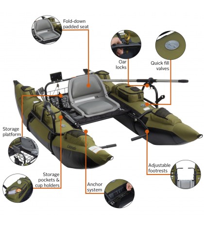 Classic Accessories Colorado Pontoon Fishing Boat