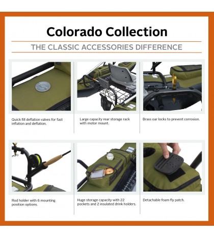Classic Accessories Colorado Pontoon Fishing Boat