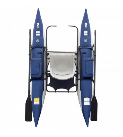 New Classic Accessories Roanoke 1-Person Fishing Pontoon Boat - Blue