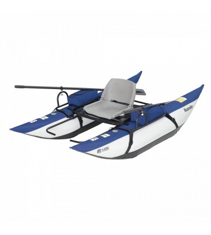 New Classic Accessories Roanoke 1-Person Fishing Pontoon Boat - Blue