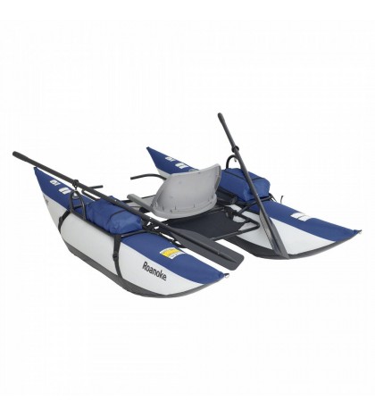 New Classic Accessories Roanoke 1-Person Fishing Pontoon Boat - Blue