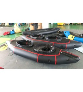 Inflatable Lightweight TPU Two Person River Micro PackRaft Kayak Canoe NEW