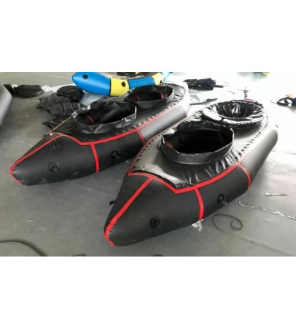 Inflatable Lightweight TPU Two Person River Micro PackRaft Kayak Canoe NEW
