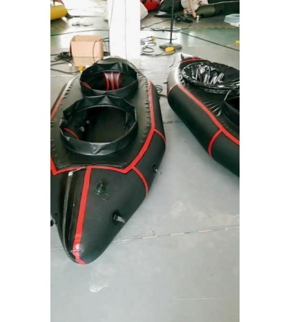 Inflatable Lightweight TPU Two Person River Micro PackRaft Kayak Canoe NEW