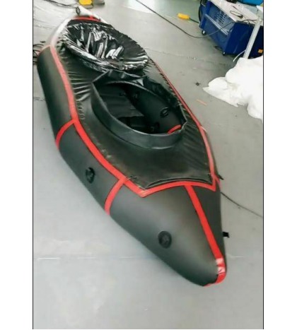 Inflatable Lightweight TPU Two Person River Micro PackRaft Kayak Canoe NEW