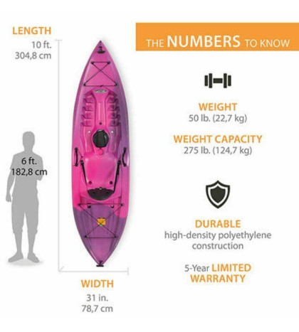 Lifetime Tamarack 100 Sit-On-Top Kayak (Paddle Included)S