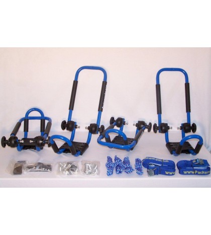 2 Sets Blue Folding Roof Kayak J-Style Racks PK-KR FOLD BLUE2