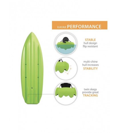 Lifetime Daylite 8ft Sit-on-top Kayak Saddle Included T Handles Storage Include