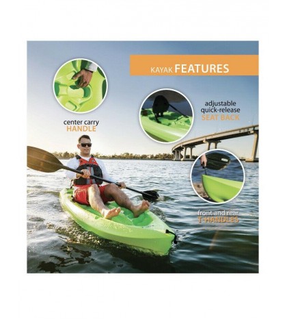 Lifetime Daylite 8ft Sit-on-top Kayak Saddle Included T Handles Storage Include