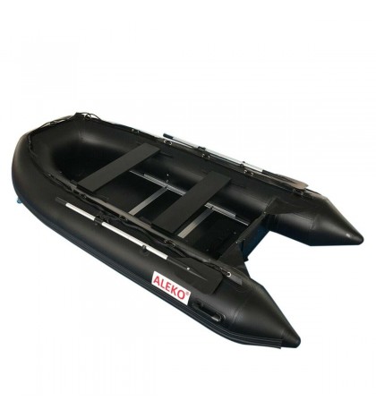3 4 Person Inflatable Fishing Boat Rafting Black Blow Up Boat Oars Set Storage