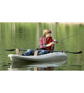 8' Fishing Kayak Hydros Angler 8' Flat Bottom Sit On Top 225 lb Capacity