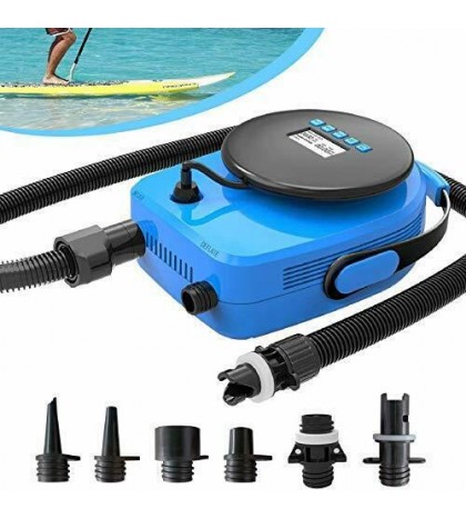 20PSI SUP Electric Air Pump, Upgraded Portable LCD Double Stage Electric Pump w