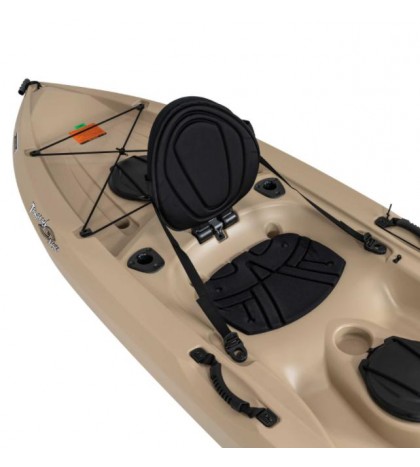 Fishing Kayak w/Paddle 10 Ft Lifetime Tamarack Angler 100, Made in USA