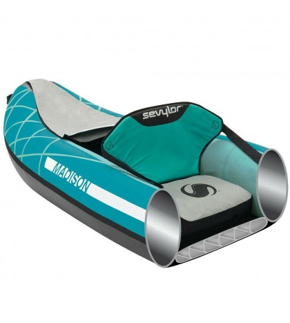 Sevylor Inflatable Madison Kit Kayak 2 Seater Canoe Recreational Kayak Tour Set