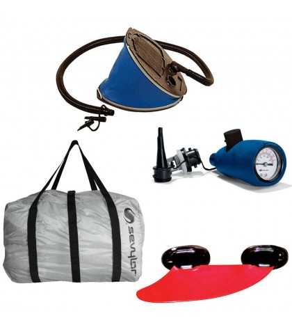 Sevylor Inflatable Madison Kit Kayak 2 Seater Canoe Recreational Kayak Tour Set