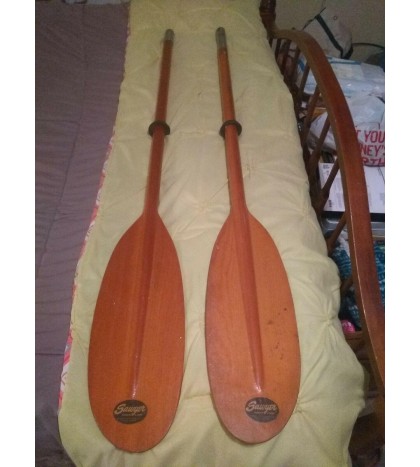 Old Vintage Sawyer Rogue River Parkway Talent Oregon Label Kayak Paddle Boat Oar