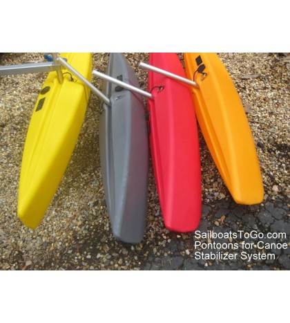 Canoe Stabilizer Floats and  Arms for Sail Kits, DIY projects, or Accessory Seat