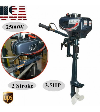 2/4-Stroke 3.5/6.5/18 HP Outboard Motor Fish Boat Trolling Engine Water Cooling