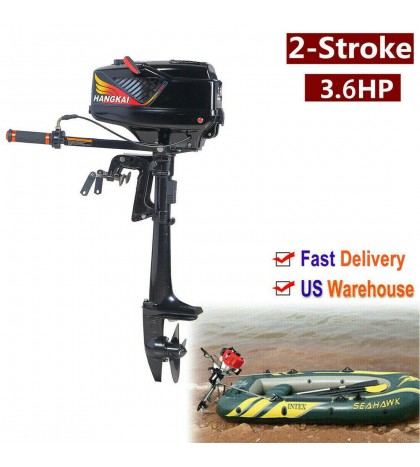 2/4-Stroke 3.5/6.5/18 HP Outboard Motor Fish Boat Trolling Engine Water Cooling