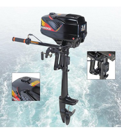 2/4-Stroke 3.5/6.5/18 HP Outboard Motor Fish Boat Trolling Engine Water Cooling