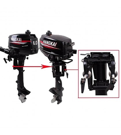 2/4-Stroke 3.5/6.5/18 HP Outboard Motor Fish Boat Trolling Engine Water Cooling