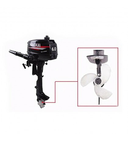 2/4-Stroke 3.5/6.5/18 HP Outboard Motor Fish Boat Trolling Engine Water Cooling