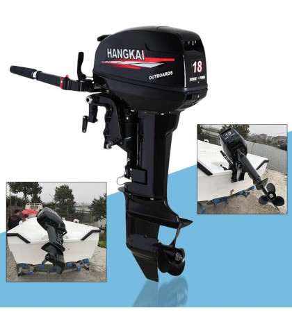 2/4-Stroke 3.5/6.5/18 HP Outboard Motor Fish Boat Trolling Engine Water Cooling