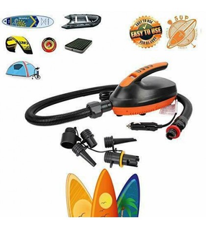 High Pressure SUP Air Pump,Portable 12V Digital Compact Electric Air Pump Compr