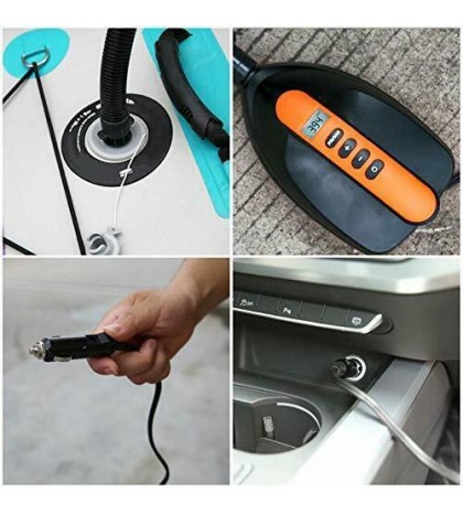 High Pressure SUP Air Pump,Portable 12V Digital Compact Electric Air Pump Compr