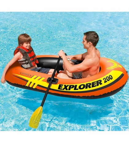 Intex Explorer Youth Boat Raft (Oars/Pump Not Included) (Open Box) (2 Pack)
