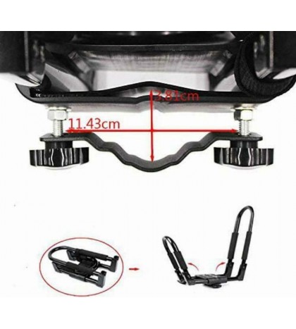 Kayak Roof Rack for Car Carrier Kayaks 2 Pairs Foldable Universal J-Bar Rack